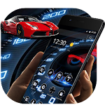 Cover Image of Télécharger Neon Speedometer Tech Theme 1.1.2 APK