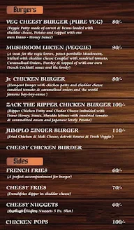 Dyadic Burger Factory menu 1