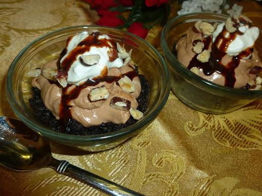 Chocolate Hazelnut Mousse Mini Pies 
