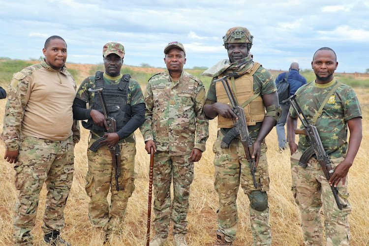 SOG members with interior CS Kindiki in a past photo