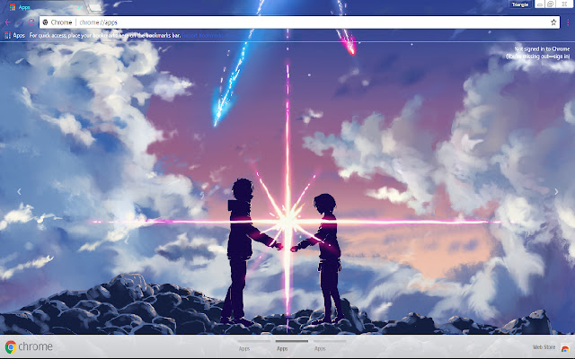 Your Name ( anime ) 1366x768 chrome extension