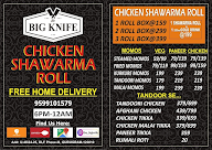 The Big Knife Chicken Shawarma Roll menu 1