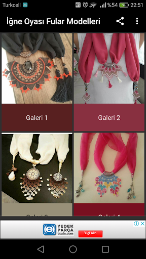 İğne Oyası Fular Modelleri