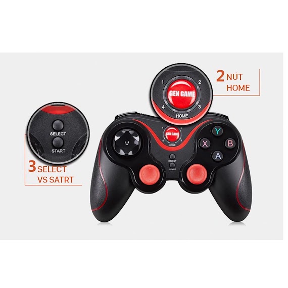 Tay Cầm Chơi Game Bluetooth Terios T3 Có Cho Smartphone, Pc, Laptop, Android, Ios, Windows