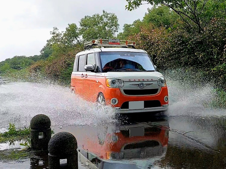 ムーヴキャンバスのずぶ濡れの愛車・フォロワーさんとコラボ・スプラッシュマウンテン・早く梅雨明けして欲しい・花ーチューンに関するカスタム事例の投稿画像6枚目