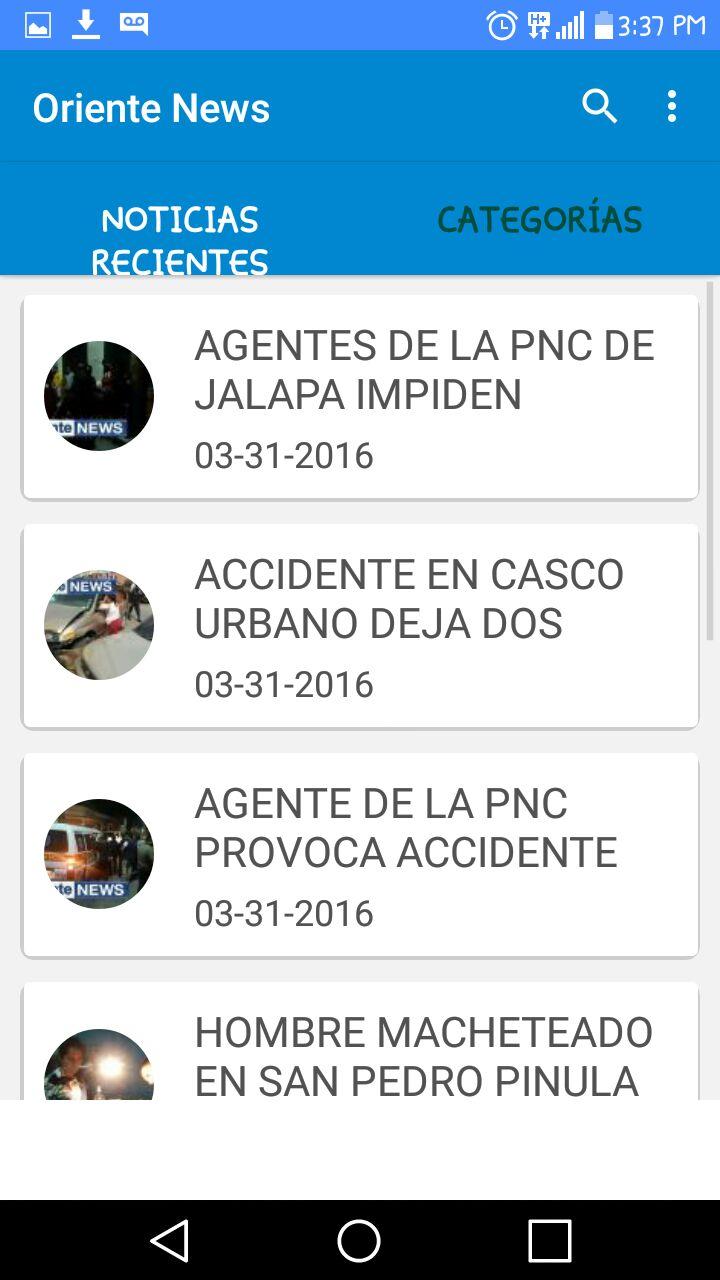 Oriente News Screen 3