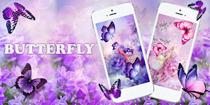 Butterfly flower 3D Live Wallpaper