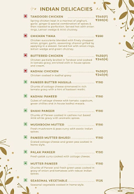 HTC Aravalli Golf Club menu 4