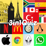 Cover Image of डाउनलोड 3in1 Quiz : Logo - Flag - Capital 1.0.6 APK