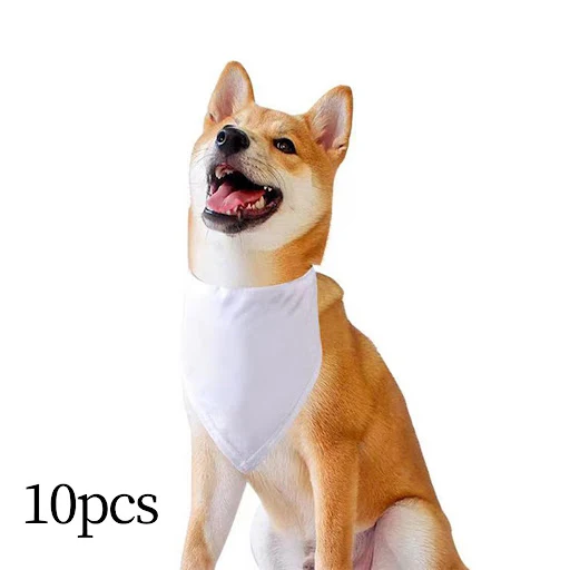 10 Pieces Pet Dog Bandana Washable DIY Handkerchief Triangle Dog Scarfs for Party New Year Holiday Thanksgiving Accessor