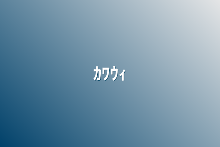 「ｶﾜｳｨ」のメインビジュアル