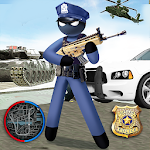 Cover Image of Download US Police Stickman Rope Hero mafia Gangster Crime 1.1 APK