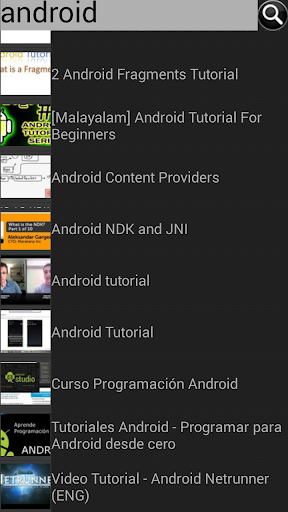 Tutorials for Android