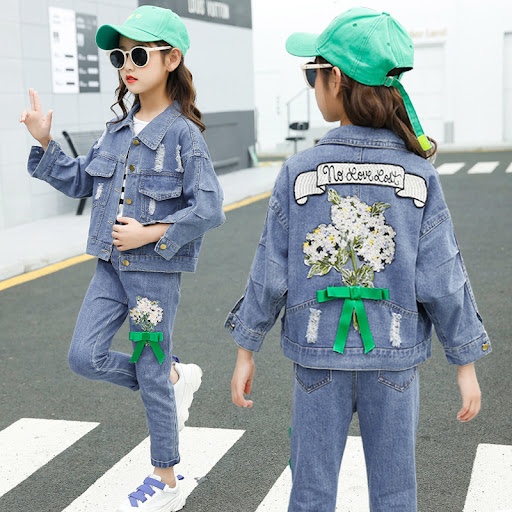 Title 7, Cute and comfortable lapel cross-border denim j...