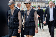 The Hadban twins at Paris Fashion Week Menswear Spring/Summer 2023.