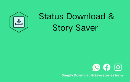 Download status from WA,FB story downloader,IG story saver small promo image