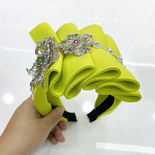 Title 9, Fashion Folding Sponge Fabric Diamond Headband....