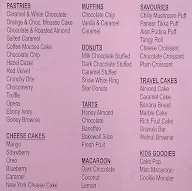 Miss Bakers menu 1