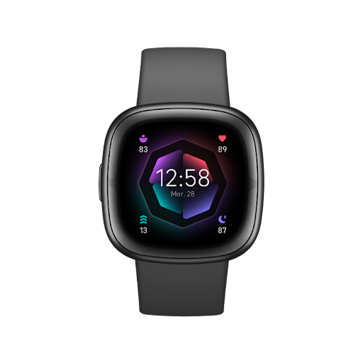 Montre connectée Fitbit Sense Or/ Blanc avec 6 mois gratuit à