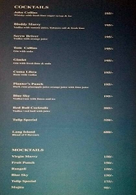 Hotel Tulip menu 6