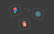 Figma to code (React/HTML/Vue.js) small promo image