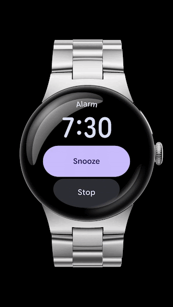 Ziehen deine Finger zweimal zusammen, um den Timer und die Stoppuhr zu starten und zu stoppen.