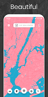 Cartogram – Live Map Wallpapers & Backgrounds Screenshot