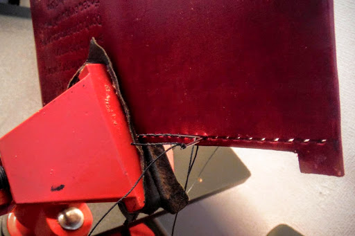 野帳カバー縫い