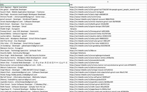 Google Xray Search Scrapper-By Saurabh