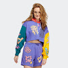 love uniteds crop hoodie purple / multicolor w