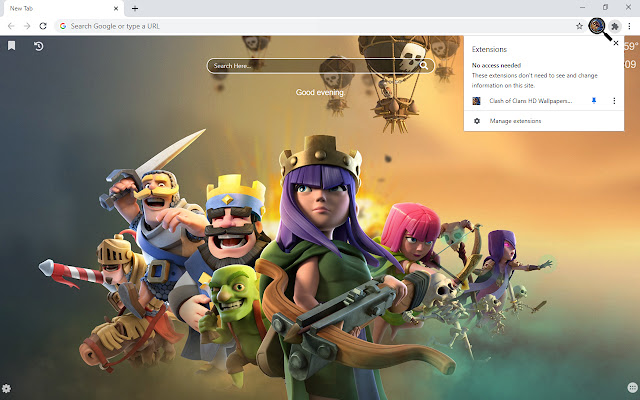 Clash of Clans HD Wallpapers New Tab