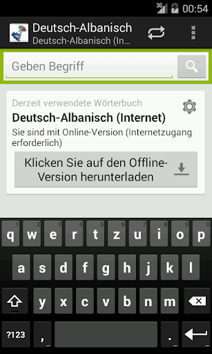 Deutsch-Albanisch Wörterbuch