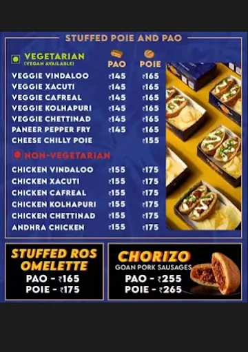 Poie And Pao menu 