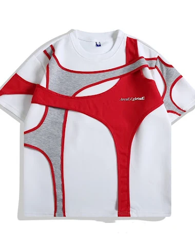 T-shirt à Bretelles et Manches Cour - 1