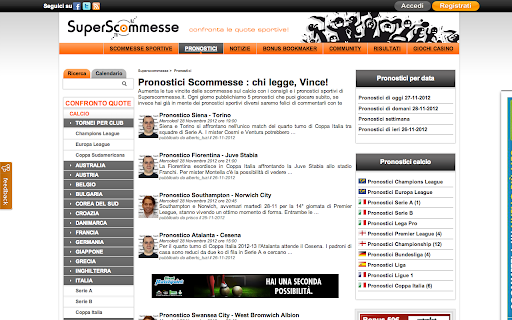 Pronostici Superscommesse