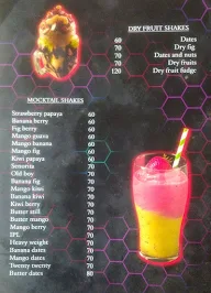Honey Juice Factory menu 1
