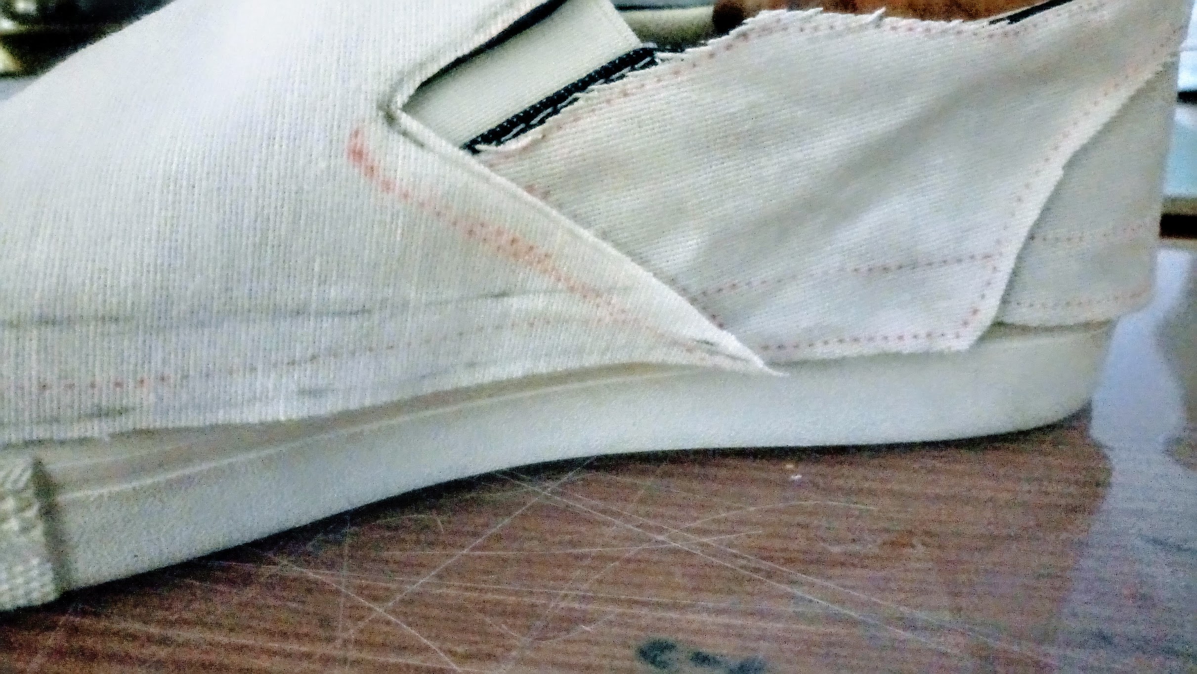 In-Progress: DIY Fabric Collage Shoes - DIY Fashion Accessories | fafafoom.com