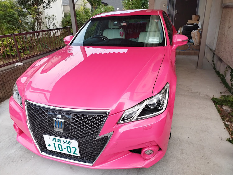 クラウンアスリートの朝帰りの常習犯・ピンククラウン・あゆナンバー・Team Ayu・浜崎組に関するカスタム事例の投稿画像1枚目