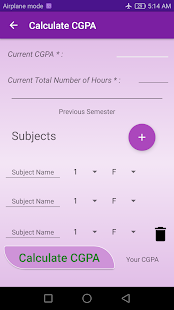 My CGPA - náhled