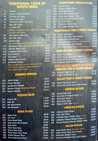 Dosa Wala menu 2