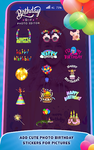 Birthday Gif Photo Editor