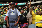 Thousands of mourners came to honour the late Winnie Madikizela-Mandela at the official memorial service at Orlando Stadium in Soweto on April 11 2018.