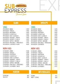 Sub Express menu 1