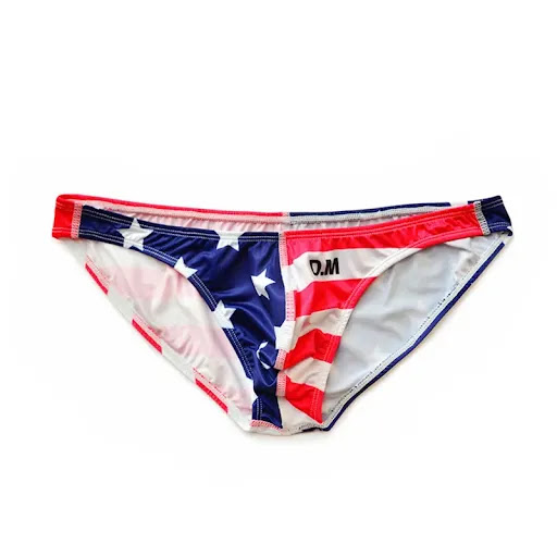 Title 4, Low waist star stripe briefs for women, comfort...