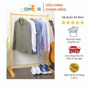 [Mã Lifemc11Sa - 10% Đơn 99K] Giá Treo Quần Áo Gỗ Đơn Behomes - Nội Thất Phòng Ngủ