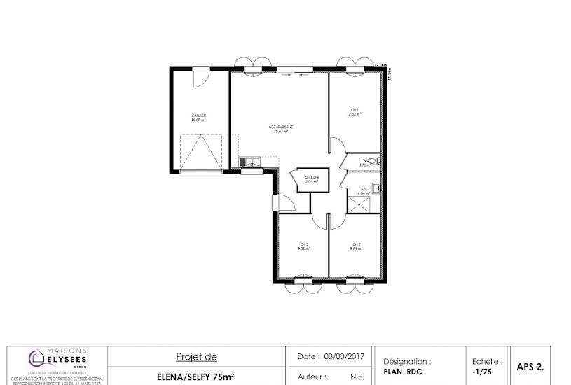  Vente Terrain + Maison - Terrain : 312m² - Maison : 75m² à Croix-Chapeau (17220) 