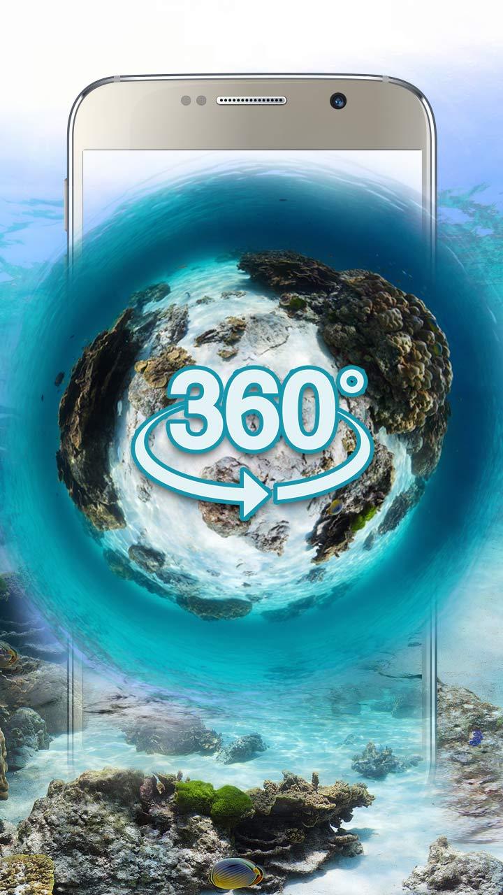 Underwater world 3D Theme&amp;wallpaper (VR Panoramic) Screen 1
