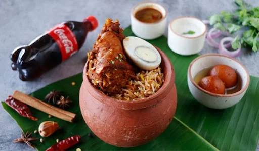 Hyderabadi Chicken Dum Biryani Meal For 1