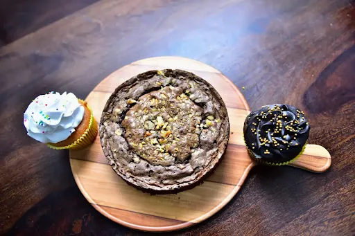 Walnut Brownie Cake