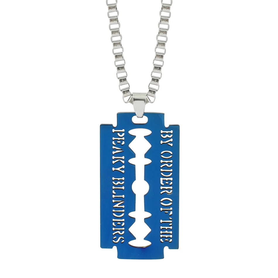 Kleurrijke RVS Blade Ketting Stijlvolle sieraden voor dames en heren Trendy accessoire Duurzaam en roestvrij Perfect cadeau uniek design